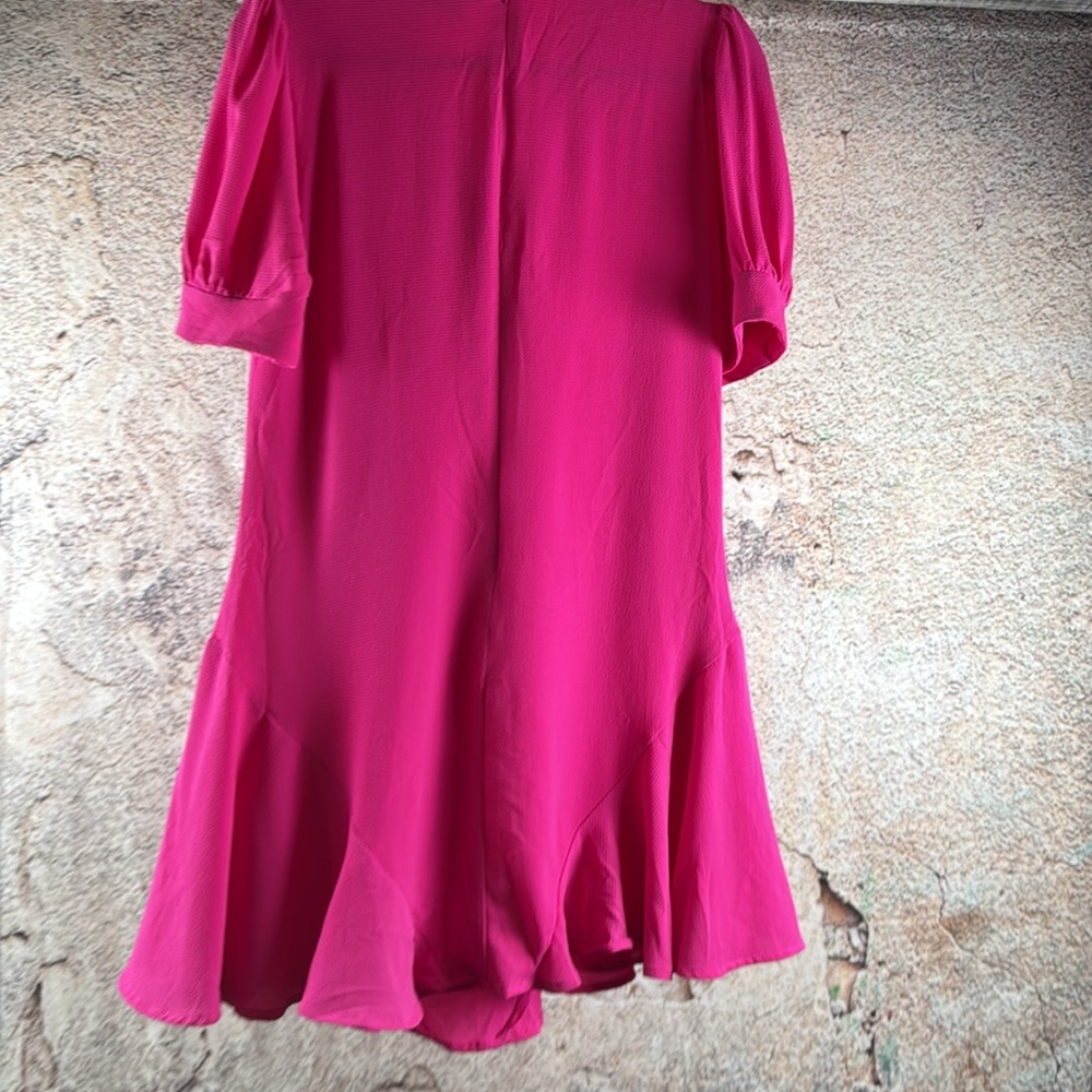 CeCe Fuchsia Ruffle Trim Topsize medium   C29 - Picture 7 of 7